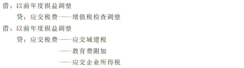 稽查补缴的增值税如何做账?