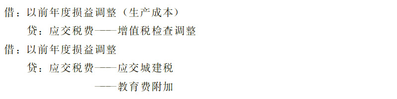 稽查补缴的增值税如何做账?